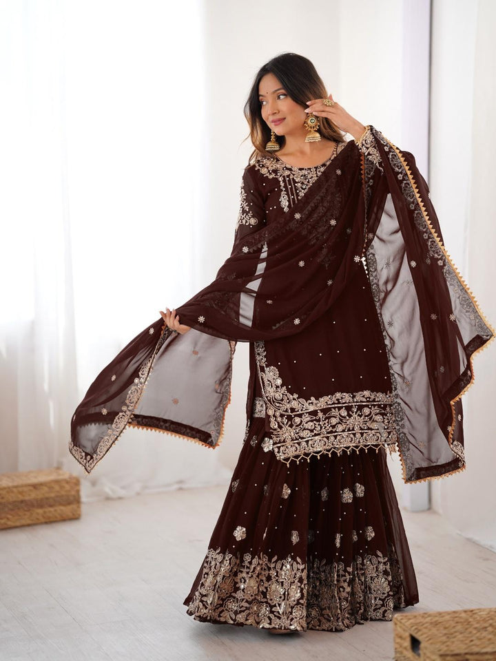Sindhu Silhouette Georgette Sharara Set