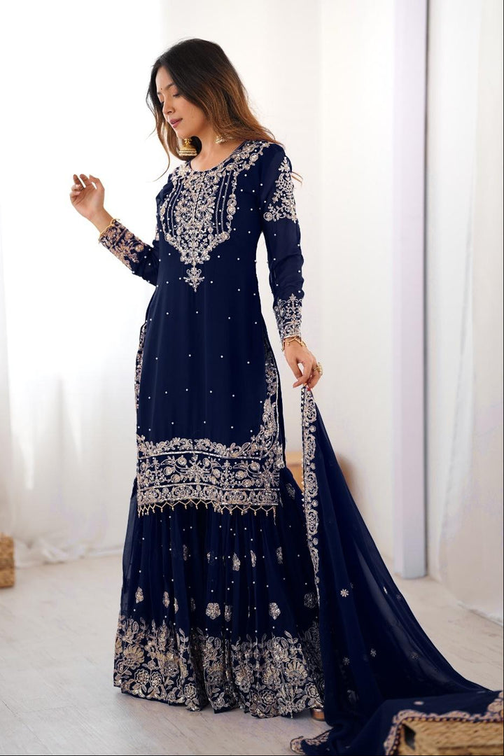 Sindhu Silhouette Georgette Sharara Set