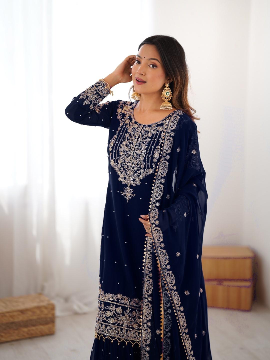 Sindhu Silhouette Georgette Sharara Set