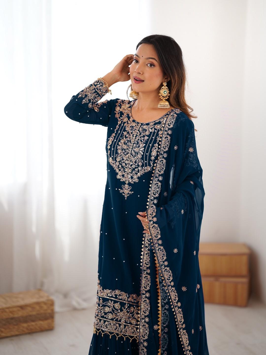 Sindhu Silhouette Georgette Sharara Set
