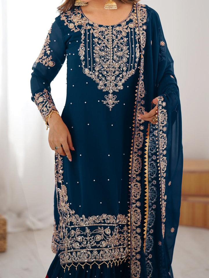 Sindhu Silhouette Georgette Sharara Set