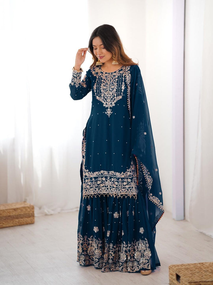 Sindhu Silhouette Georgette Sharara Set