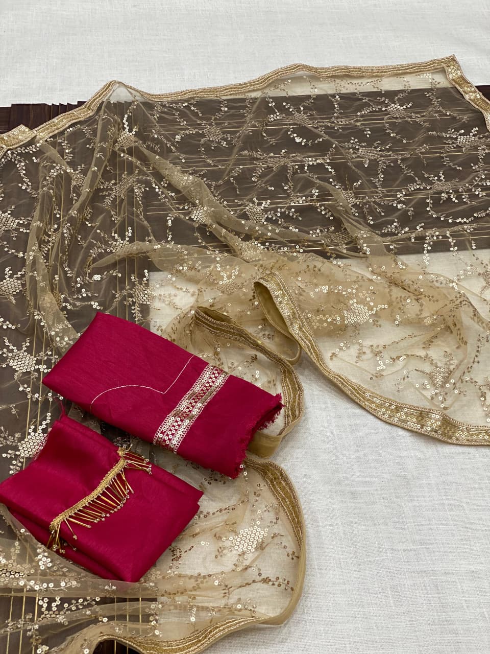 Softest Landing Designer Net Saree