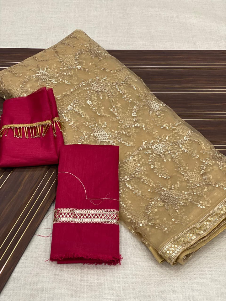 Softest Landing Designer Net Saree