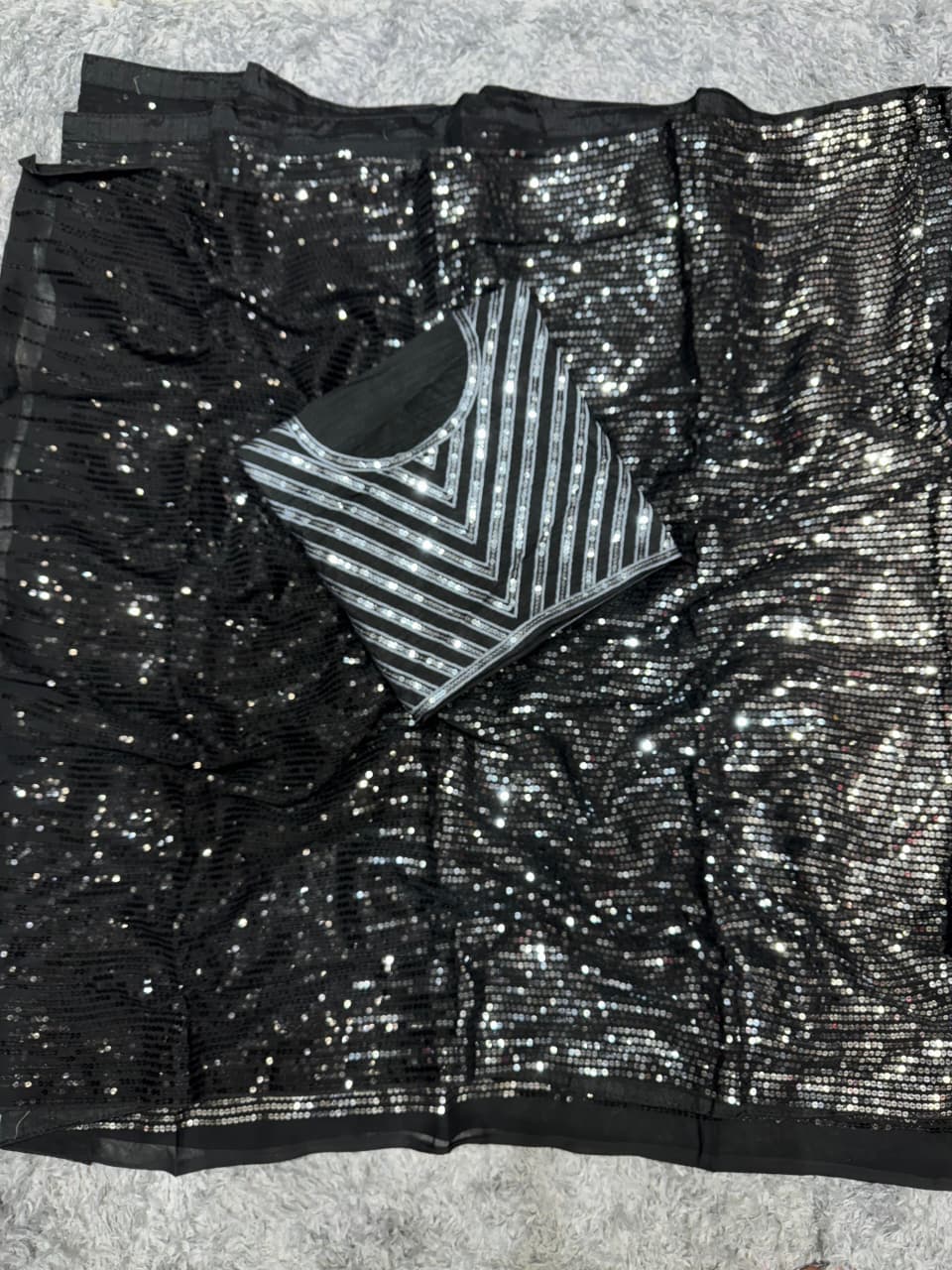 Gala Glow Georgette Saree