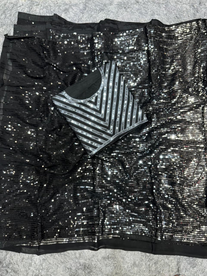 Gala Glow Georgette Saree