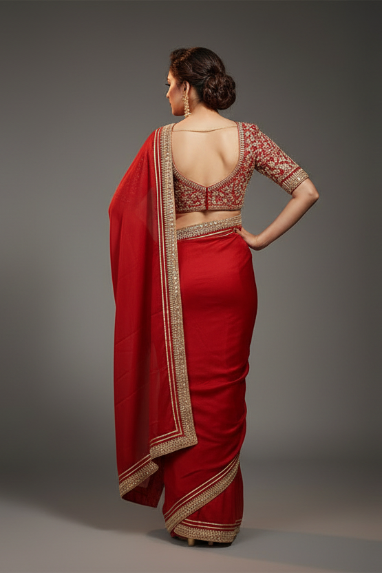 Actress Kajal Aggarwal Inspired Rangoli Silk Saree