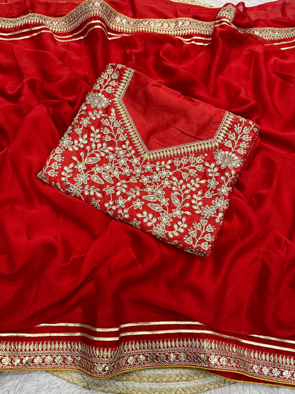 Actress Kajal Aggarwal Inspired Rangoli Silk Saree