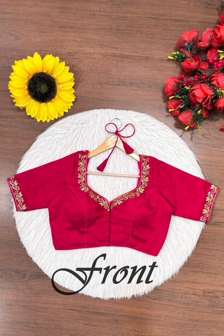 Style That Pops- Designer Blouse(Pink)