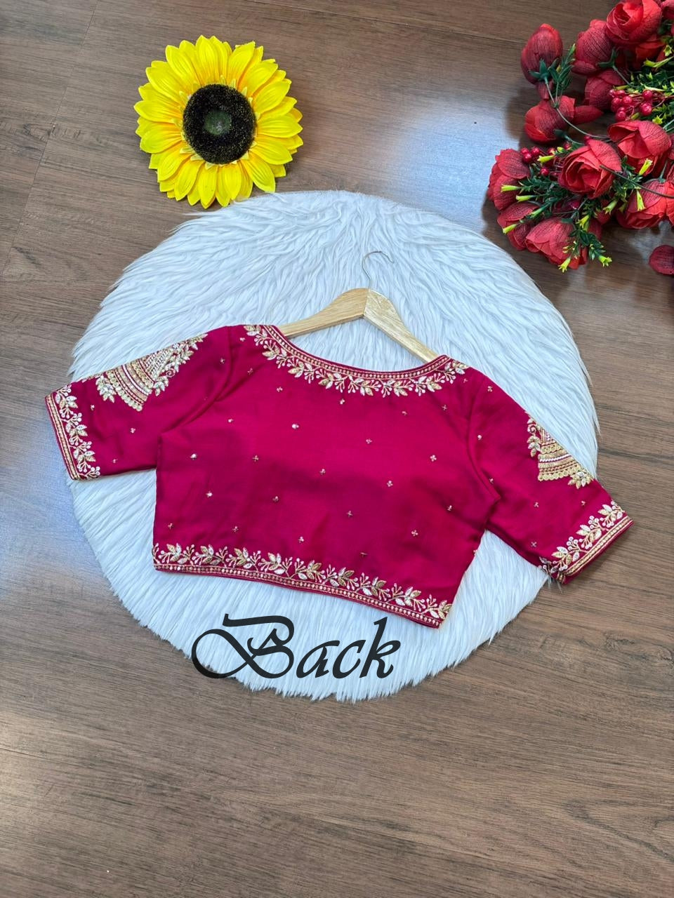 Vichitra Queen- Designer Blouse(Pink)