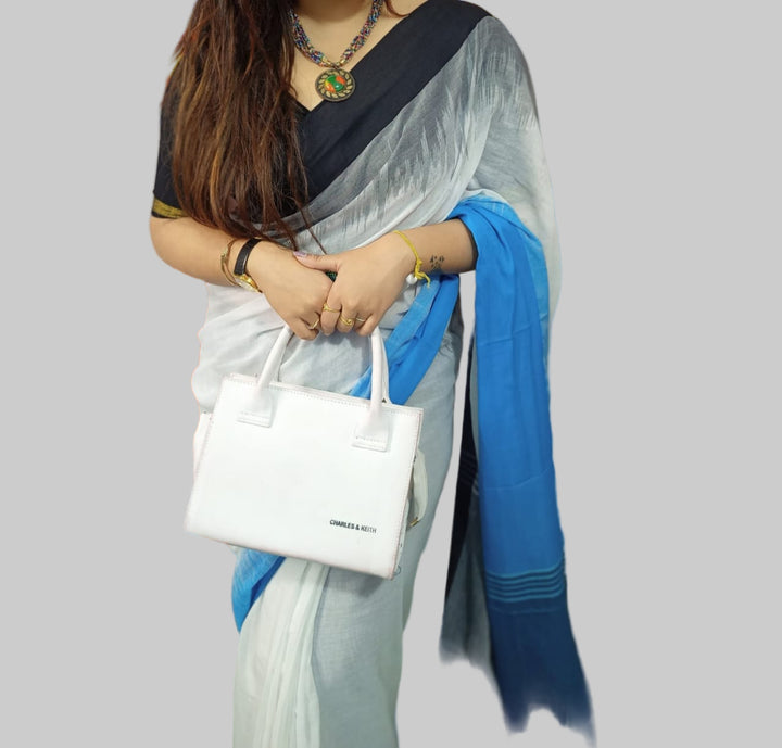 Shoroter Pathe Khadi Cotton Saree