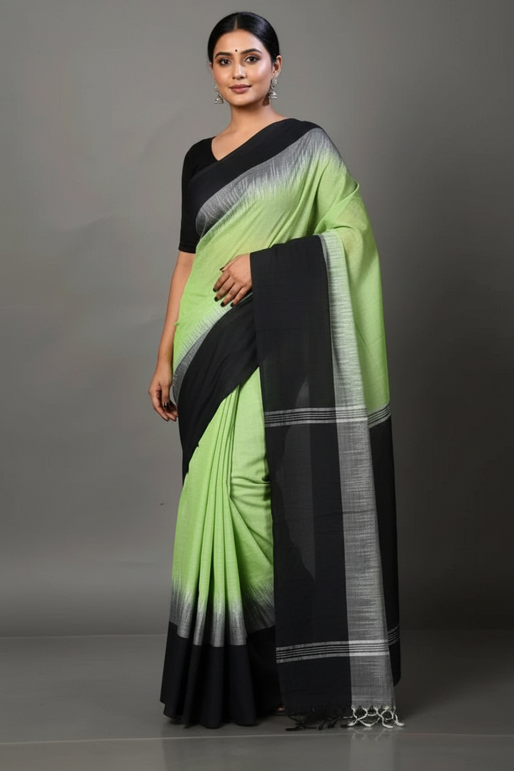 Shoroter Pathe Khadi Cotton Saree