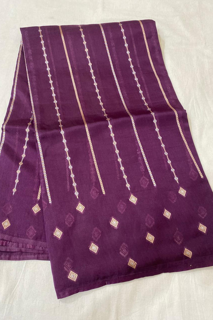 Glitz & Grace Banarasi Munga Silk Saree