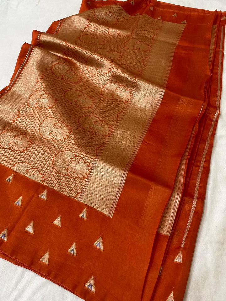 Glitz & Grace Banarasi Munga Silk Saree