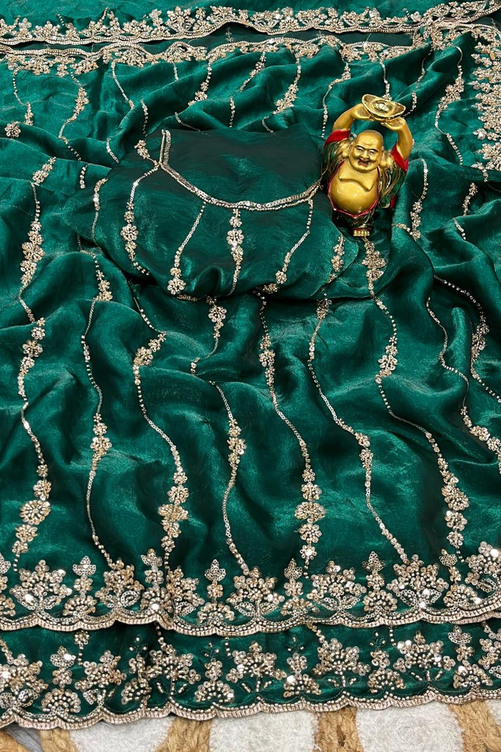 Autumn Trail Fancy Silk Saree