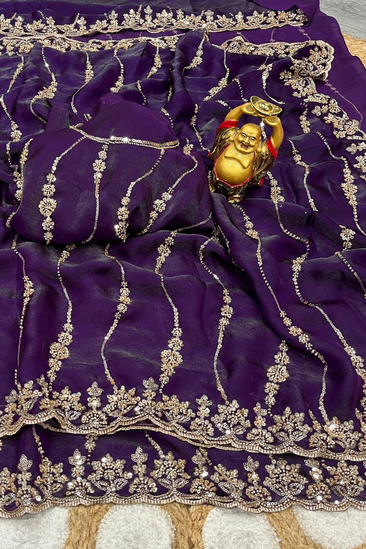 Autumn Trail Fancy Silk Saree