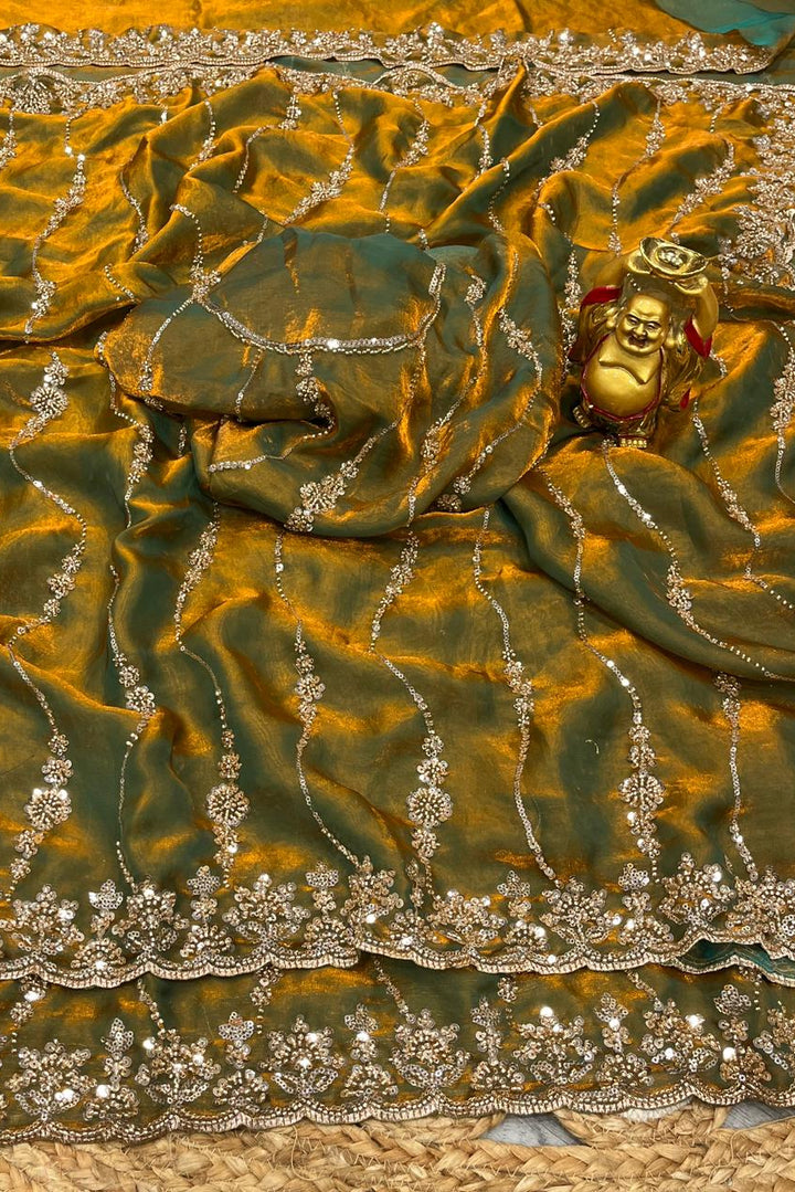 Autumn Trail Fancy Silk Saree