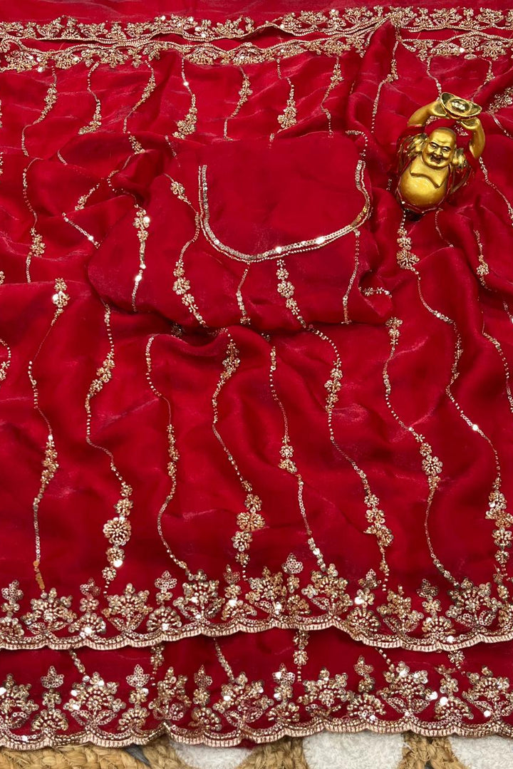 Autumn Trail Fancy Silk Saree