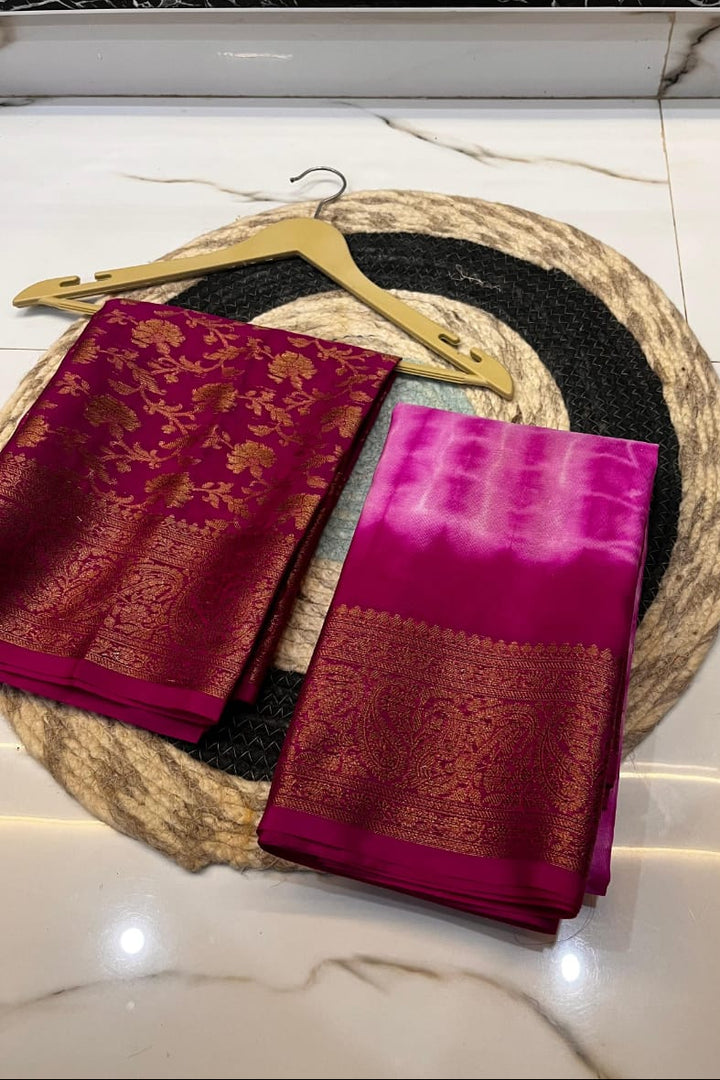 Glossy Empress Katan Banarasi Silk Saree