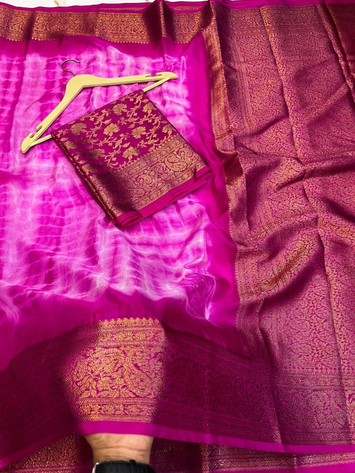 Glossy Empress Katan Banarasi Silk Saree