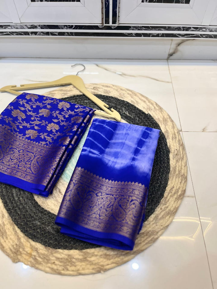 Glossy Empress Katan Banarasi Silk Saree