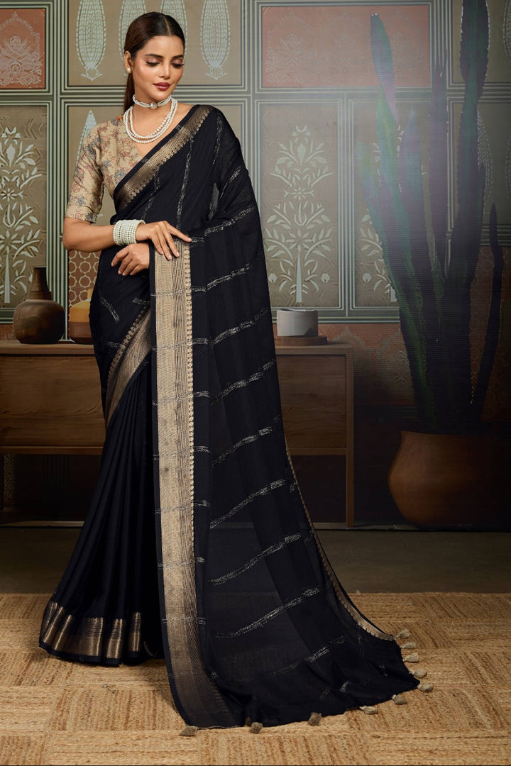 Shahi Shimmer Fancy Silk Saree