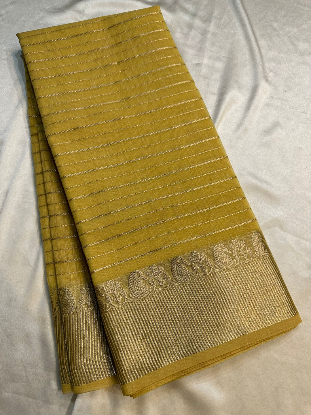 Midnight Muse Linen Banarasi Saree