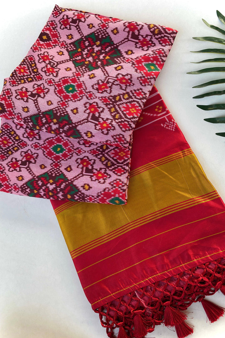 Heartwritten Harmony Bandhej Silk Saree