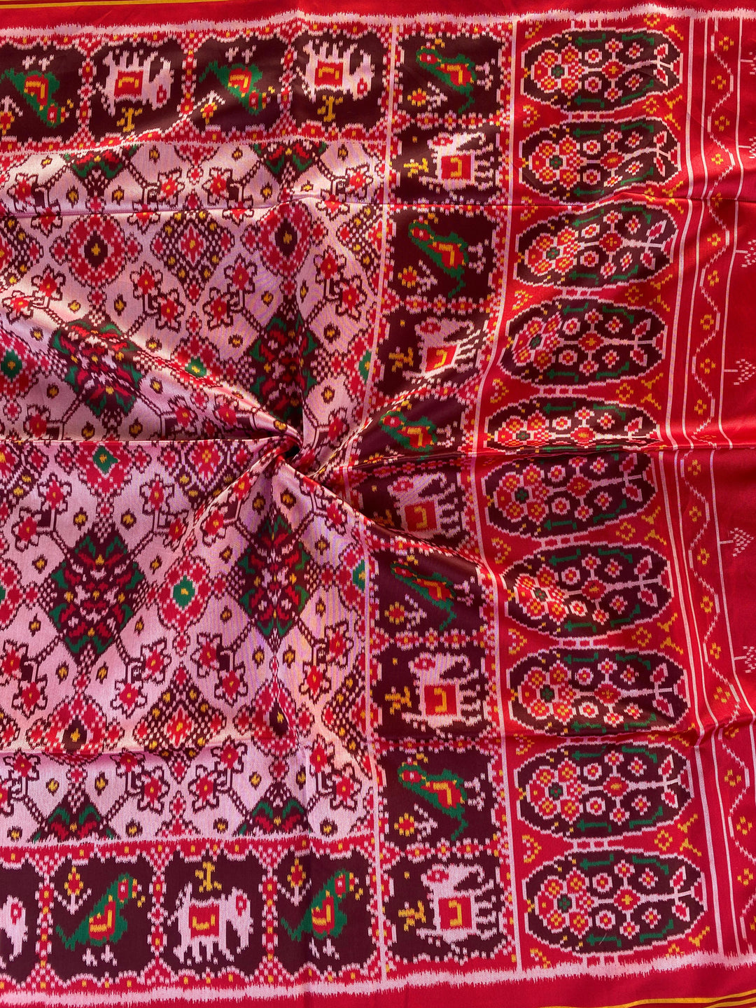 Heartwritten Harmony Bandhej Silk Saree