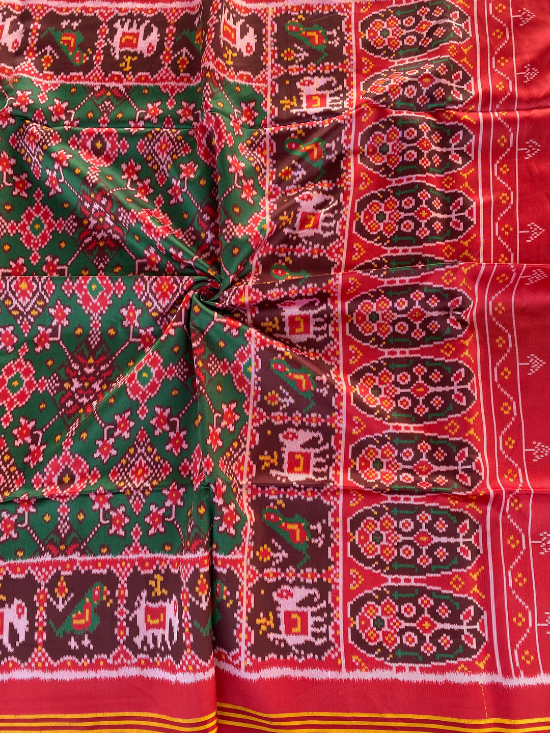 Heartwritten Harmony Bandhej Silk Saree