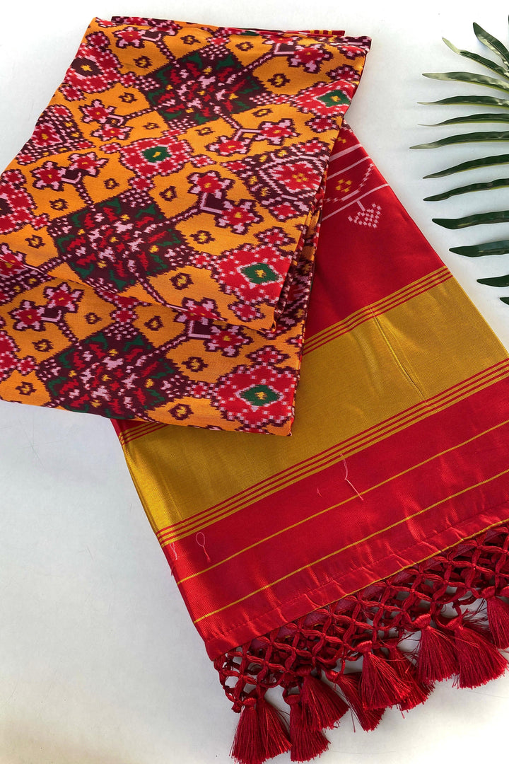 Heartwritten Harmony Bandhej Silk Saree