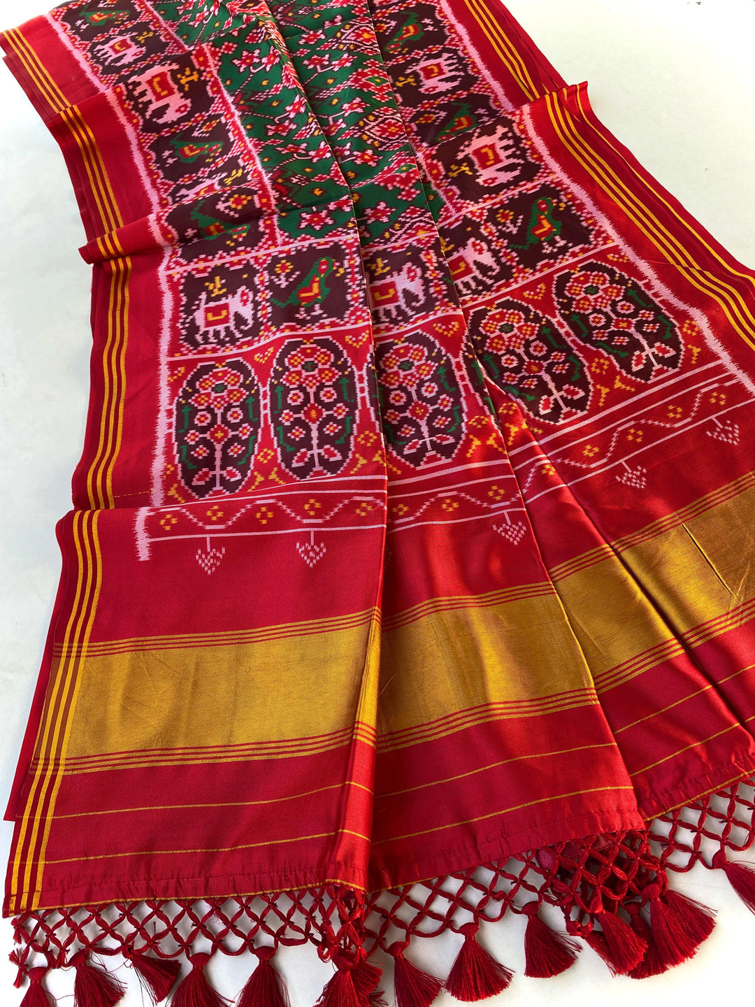 Heartwritten Harmony Bandhej Silk Saree