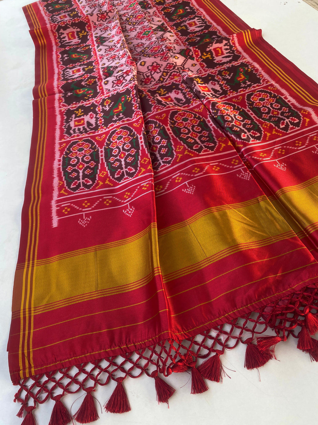 Heartwritten Harmony Bandhej Silk Saree