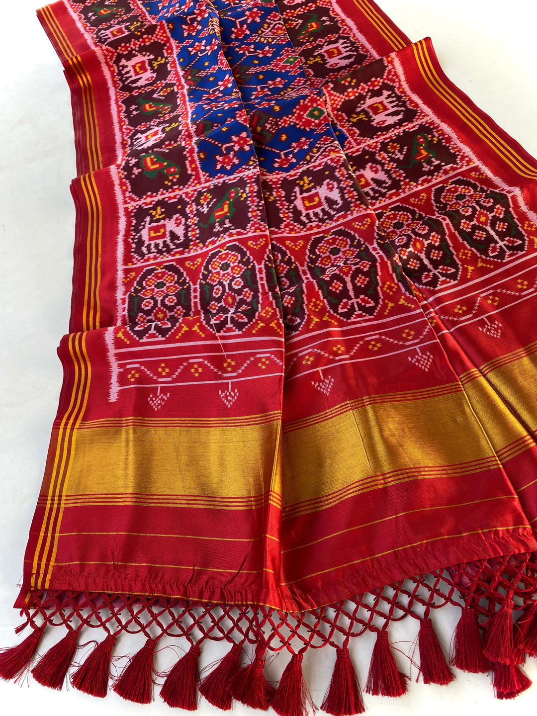 Heartwritten Harmony Bandhej Silk Saree