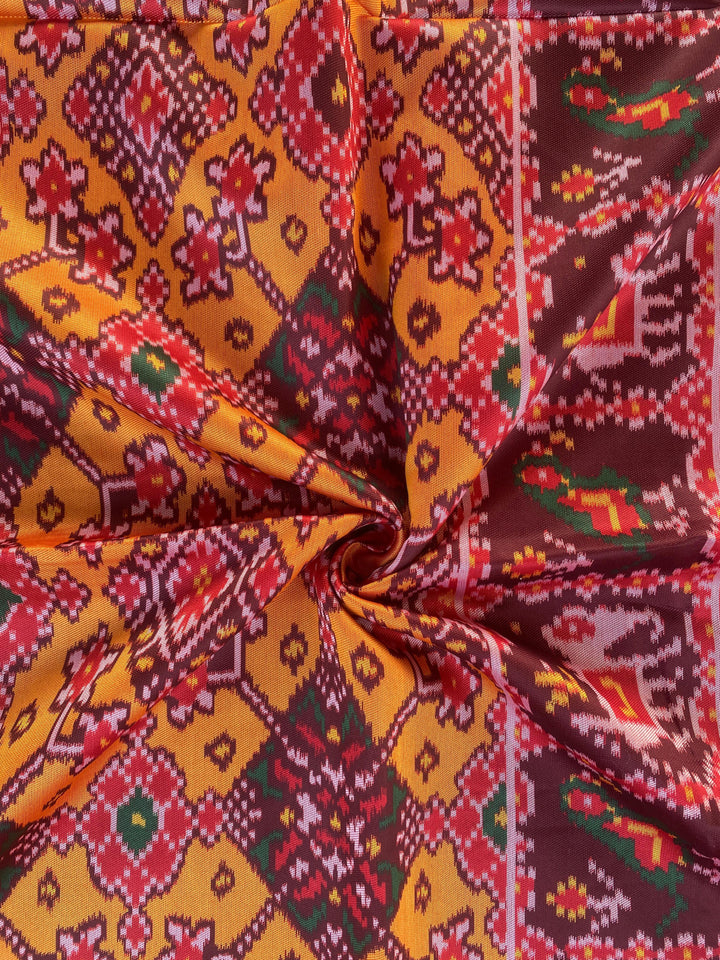 Heartwritten Harmony Bandhej Silk Saree