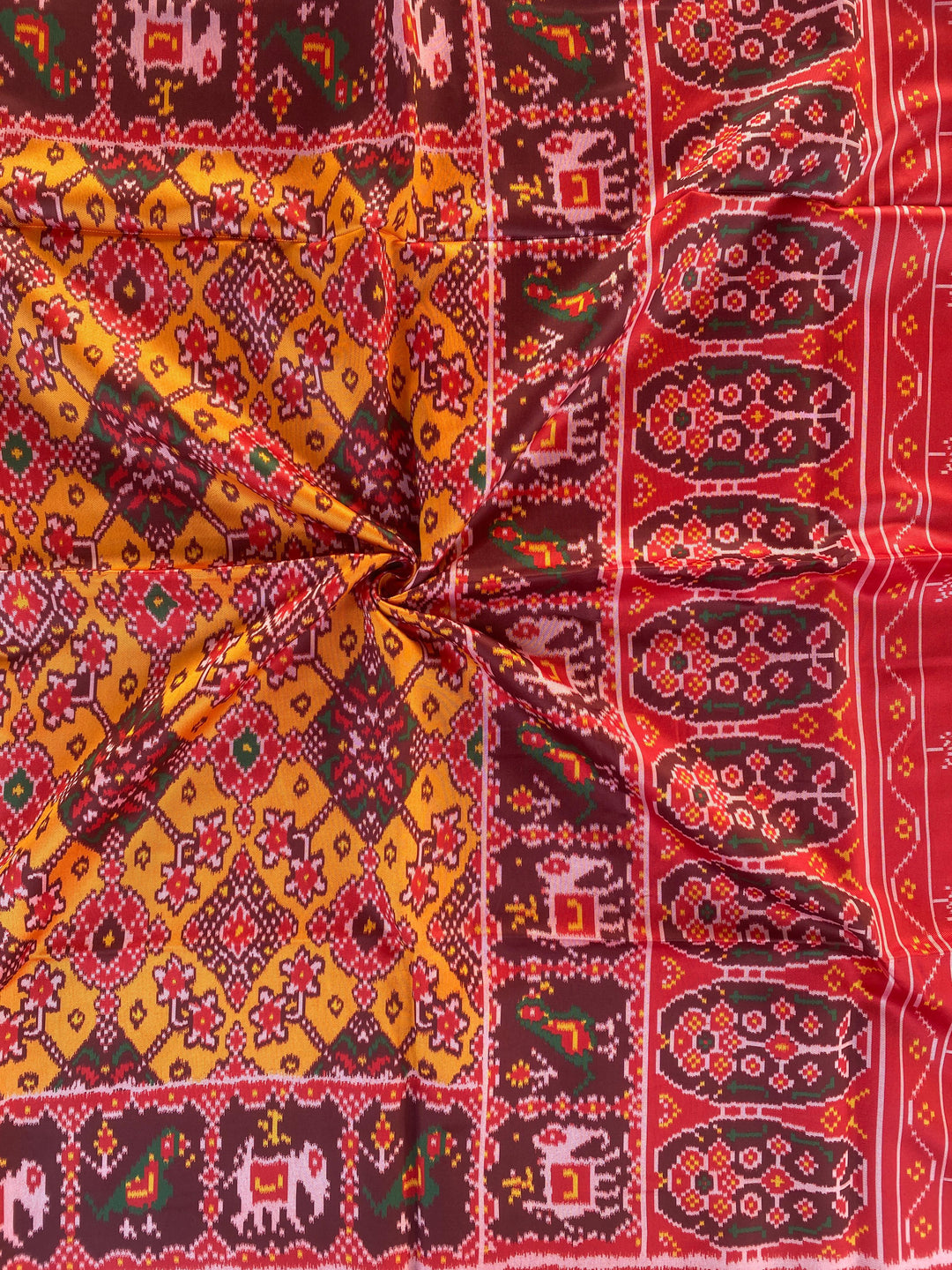 Heartwritten Harmony Bandhej Silk Saree