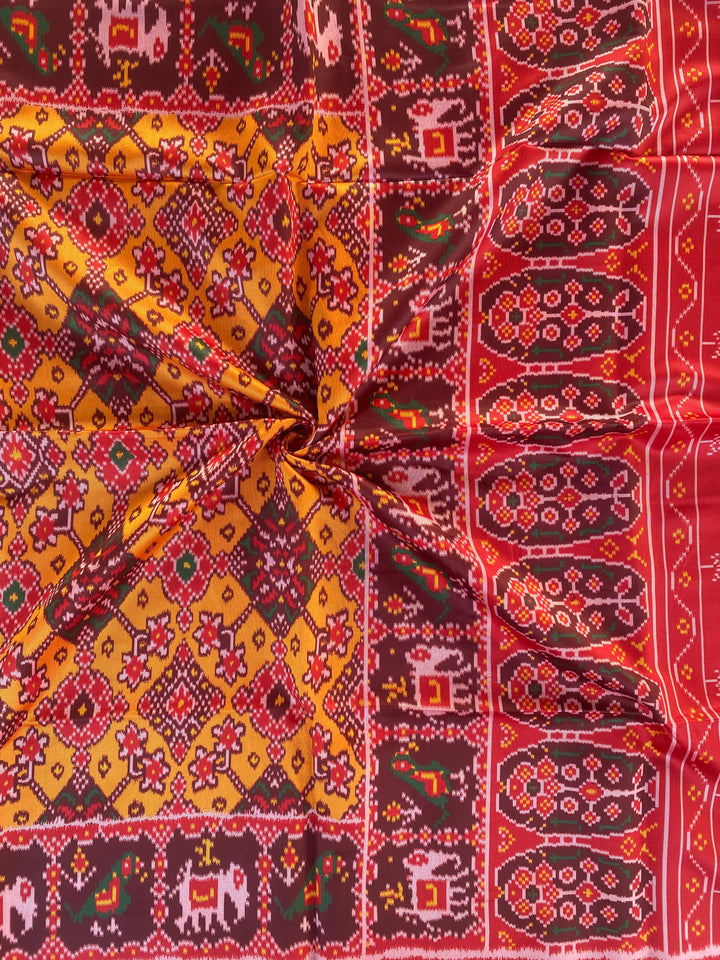 Heartwritten Harmony Bandhej Silk Saree