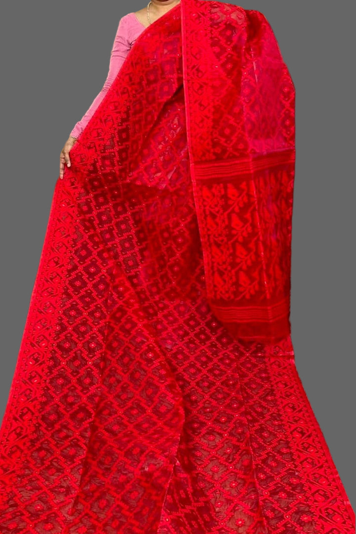 Chithi’r Shur Dhakai Jamdani Saree