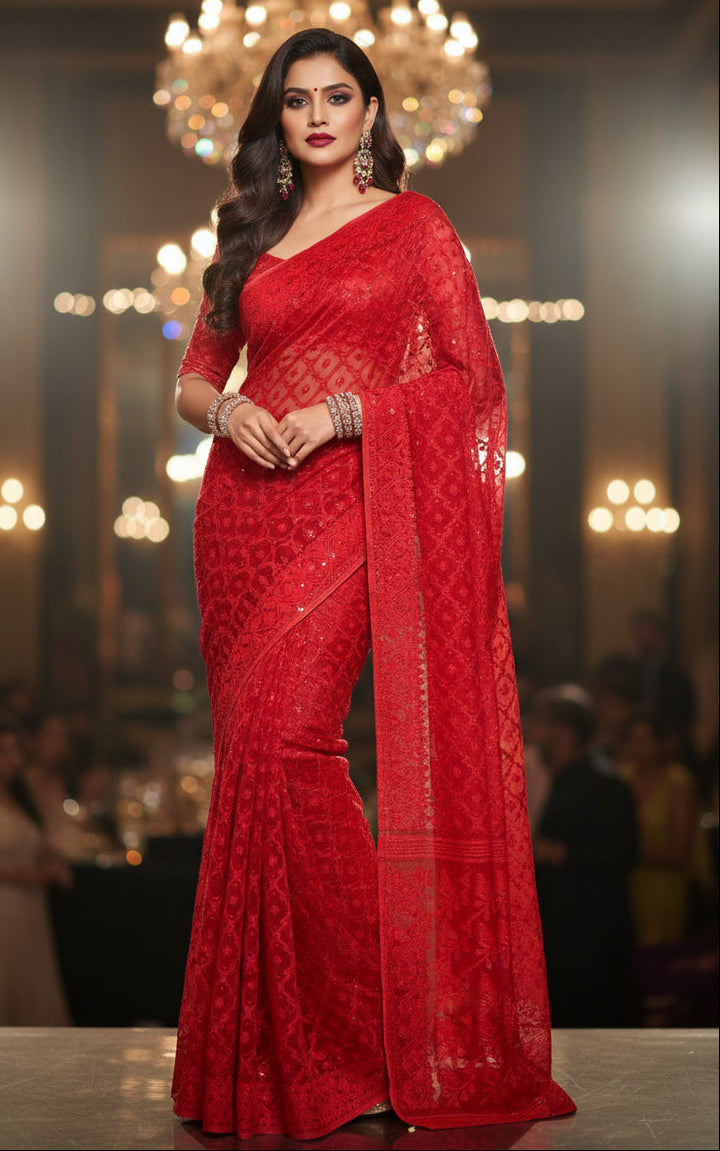 Chithi’r Shur Dhakai Jamdani Saree