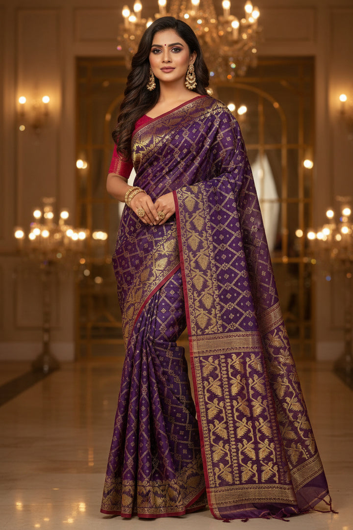 Chithi’r Shur Dhakai Jamdani Saree