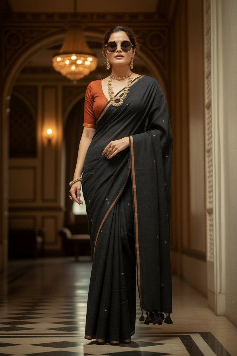 Chithi’r Golpo Mul Cotton Saree