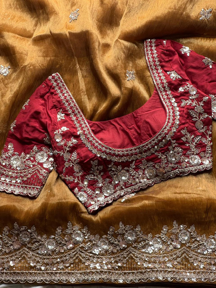 Ink of Emotions Tissue Silk Saree