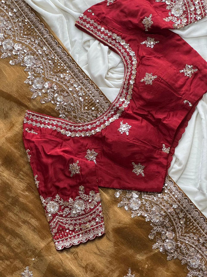 Ink of Emotions Tissue Silk Saree