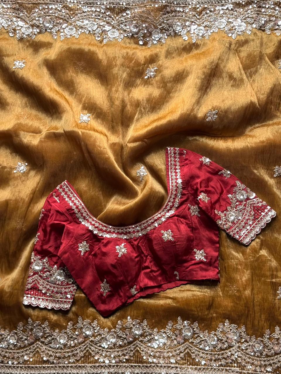 Ink of Emotions Tissue Silk Saree