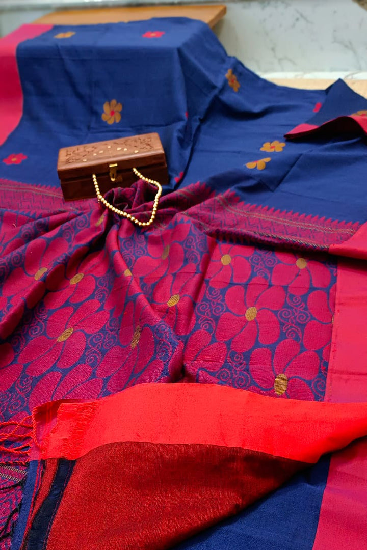 Moner Shokal Mercerised Cotton Saree