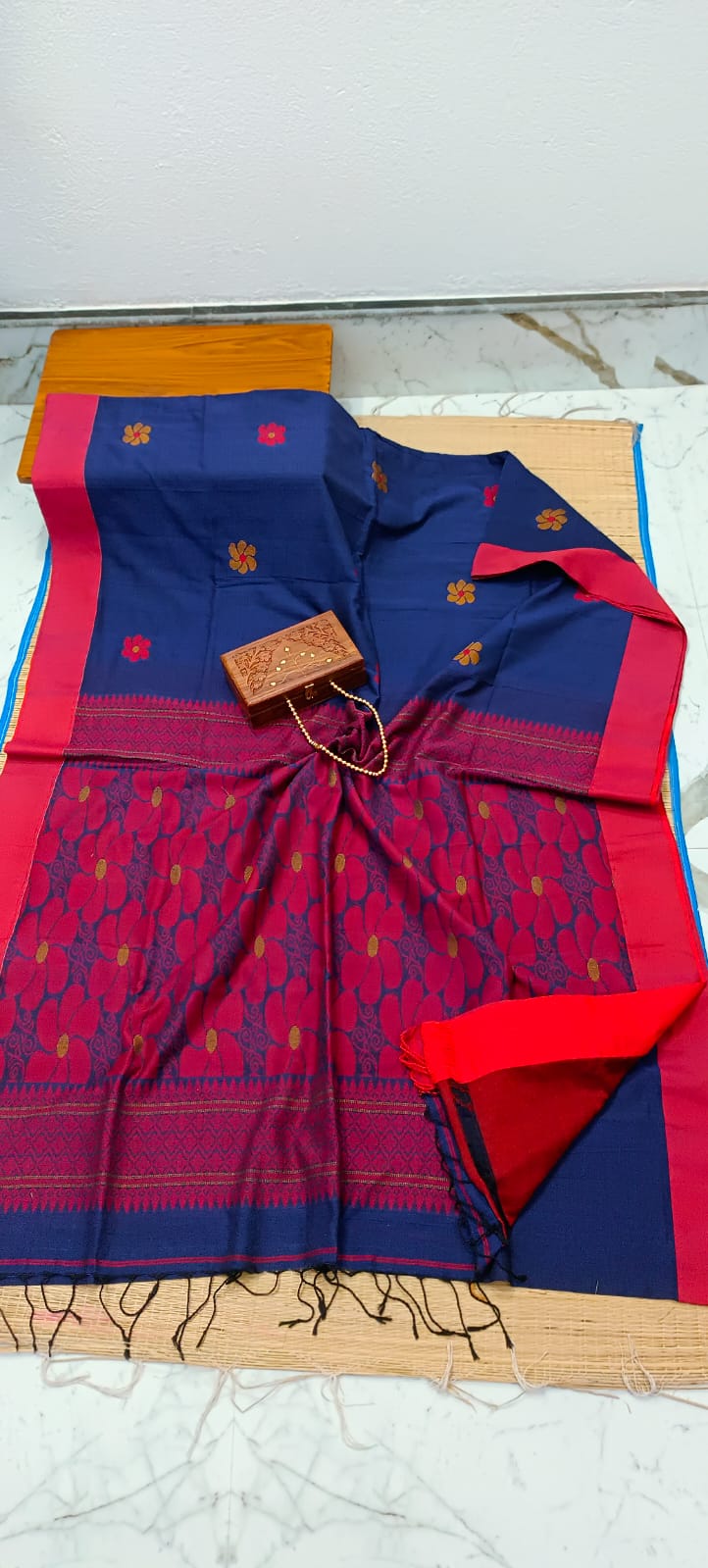 Moner Shokal Mercerised Cotton Saree