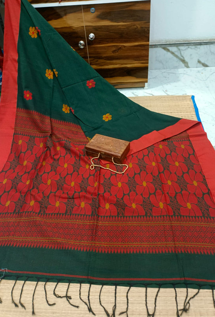 Moner Shokal Mercerised Cotton Saree