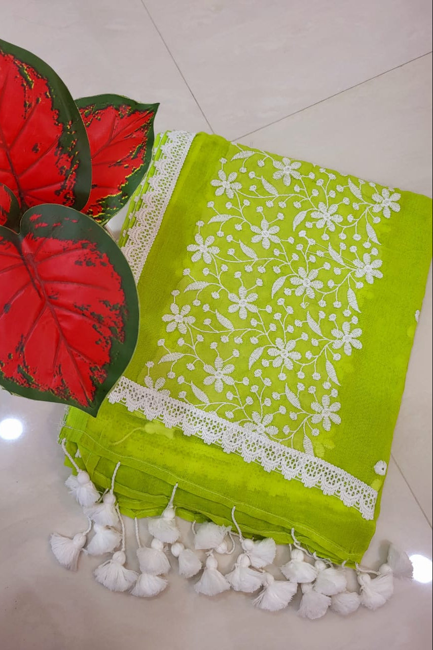 Kagojhawa Mul Cotton Saree