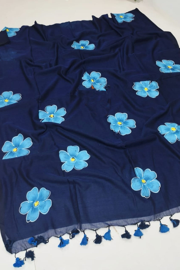 Hridoyer Shobdo Mul Cotton Saree