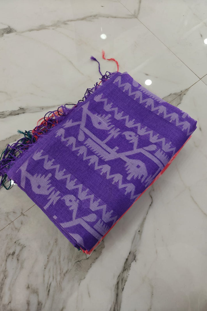 Hridoy Bindu Gachi Tussar Jamdani Saree